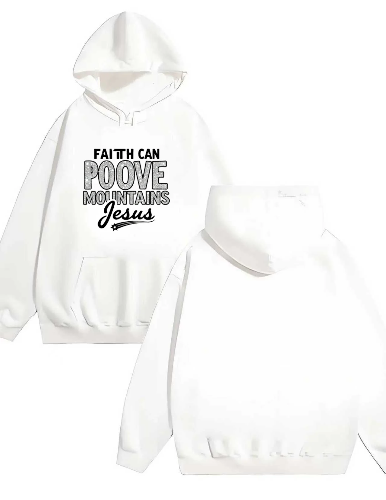 أحدث سترة بقلنسوة فضفاضة غير رسمية للرجال والنساء لعام 2025 330G مع طباعة حروف عصرية