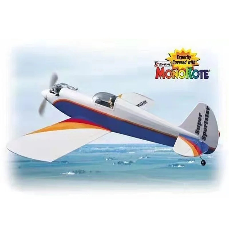 Grandes aviones Super Sportster 40 ARF Entrenador deportivo de ala baja Avión RC Avión de hobby ARF de madera precubierto para pilotos principiantes