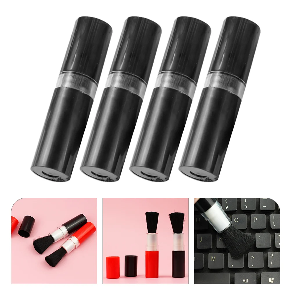 4 Pcs Laptop Brush Cleaner Telescopic Cleaning Cars Detailing Tools Air Vent Mechanical Keyboard