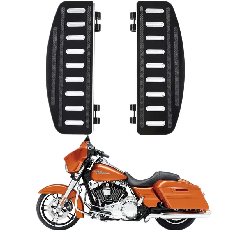 Moto Acsessories Rider Footboard Inserts For Harley Touring Electra Road Glide 1986-up Trike FLD FLHT FLSTF FLD FL Softail