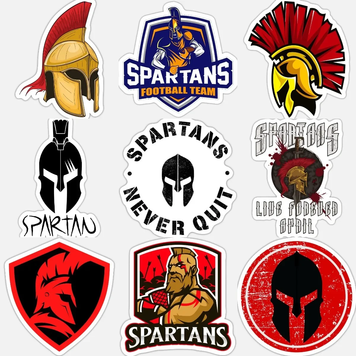 

Spartan Warrior Helmet Creative Stickers Accessories for Decorate Car Truck Van Motorcycle Off-road Helmet Camper Bumper Window