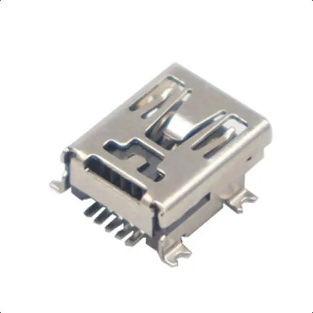 【50-10PCS】Mini USB Type B 5-Pin Female Socket Right Angle SOP Jack Connector