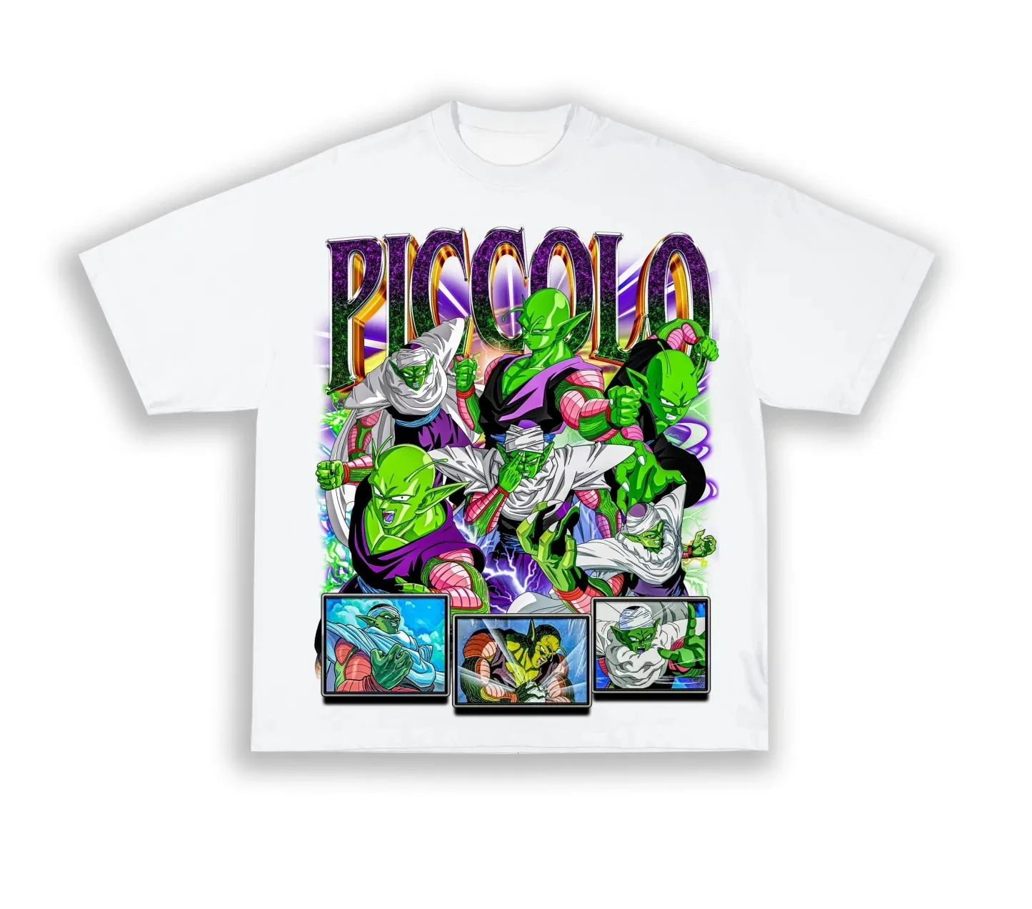 

Piccolo Dragon Ball Summer T-Shirt Harajuku Men Cotton Fitness Retro Streetwear Loose Oversized Women Short Sleeve Casual Y2k