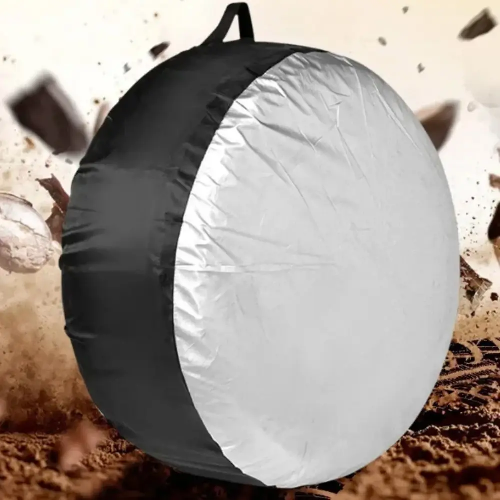 

Silver Black Tire Cover Case 210D Oxford Cloth Polyester Spare Tire Cover Dust-proof Waterproof Spare Tyre Storage Bag