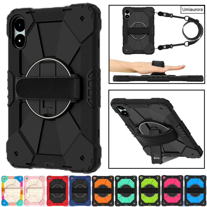 

For Xiaomi Redmi Pad SE 8.7 10.6 11 Pro 12.1" 2024 POCO Pad 12.1 inch Tablet Case Heavy Duty Stand Strap Shockproof Cover Funda