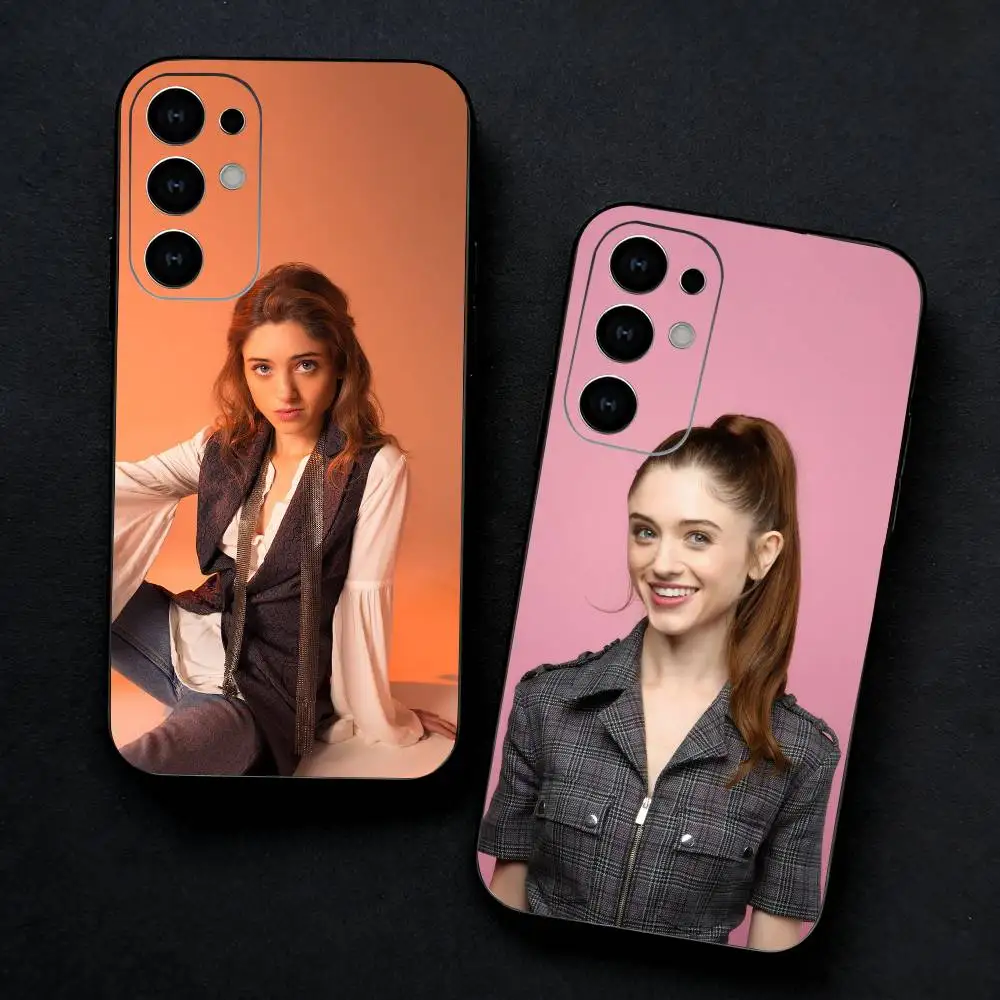 

Natalia D-Dyer Phone Case For Samsung S25,S24,S23,S22,S21,S20,Ultra,Plus,FE Black Soft Cover