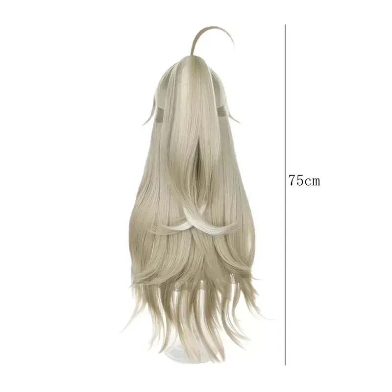Anime genshin impacto kirara cosplay perucas festa feriado resistente ao calor cabelo sintético pré estilo adereços x, 5;d'2.y;8'