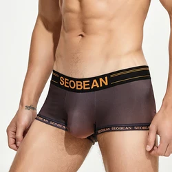 New Fashion Boxer Men Underwear Gradient Color Cuecas Masculina Man Boxers Underpant Boxershorts Size M-2XL