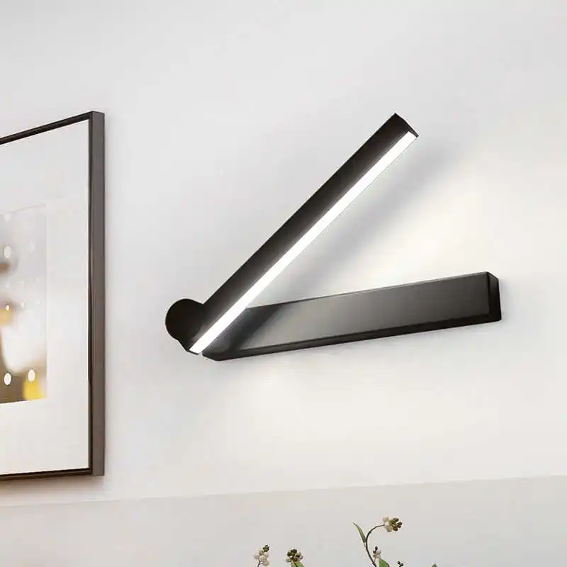5W LED Rotatable Wall Lamp Adjustable Light Angle Indoor Bedroom Bedside Study Lighting Background Wall Sconces Corridor Decor