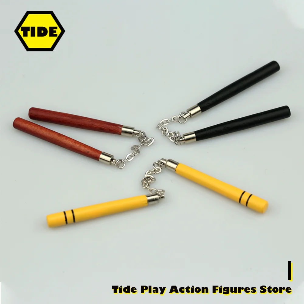 Descubre el Mejor Nunchaku de Escala 1/6 para Figuras de Acción: Linchaco en Negro, Amarillo y Marrón