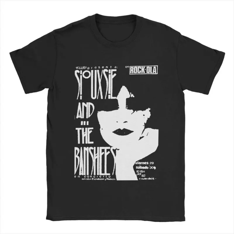 Siouxsie and the Banshees T shirt men 100% cotton fun T-shirts crew neck tee shirt short sleeve clothes gift idea