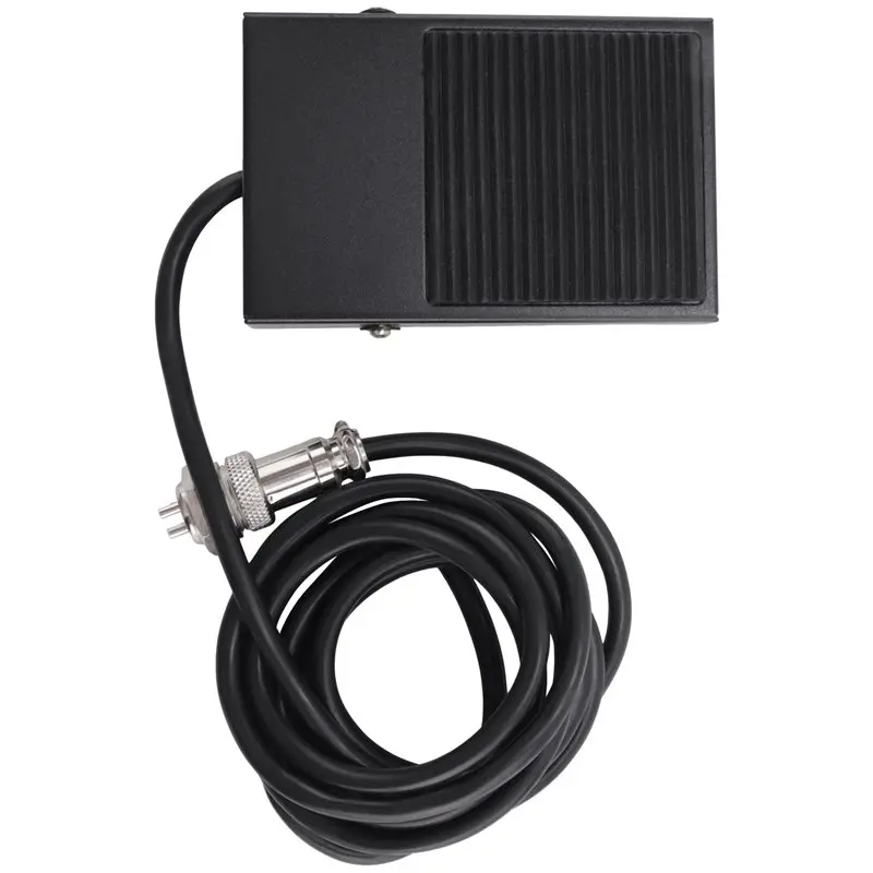 AA51 10X Hand Metal Foot Pedal Switch 1.8 Meters Cable 2 Pins Connector Spot Welding Tig Torch