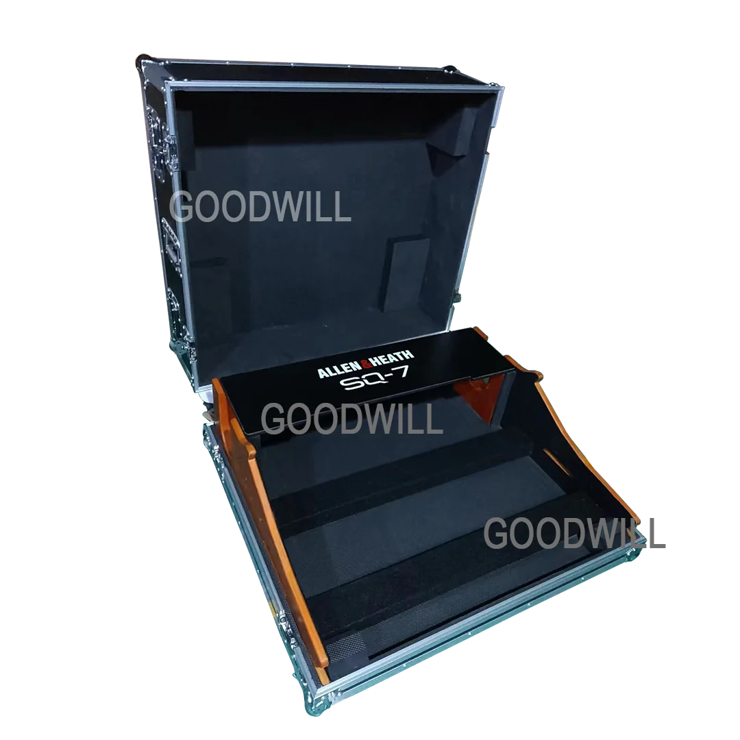 Durable Aluminum Flight Case for Digital Mixer Tool Box with Doghouse Professional Audio Gear Road Trunk for Stage Event