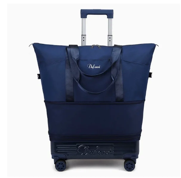 

Large capacity home moving rolling travel luggage rolling spinner wheeled bag travel trolley bag detachable wheels expandable