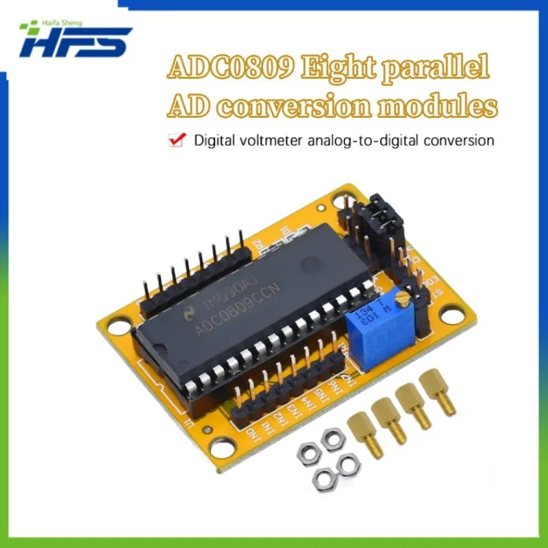 

official ADC0809 Module 8-bit 81 Parallel AD Board Analog to Digital Conversion Program Digital Voltmete