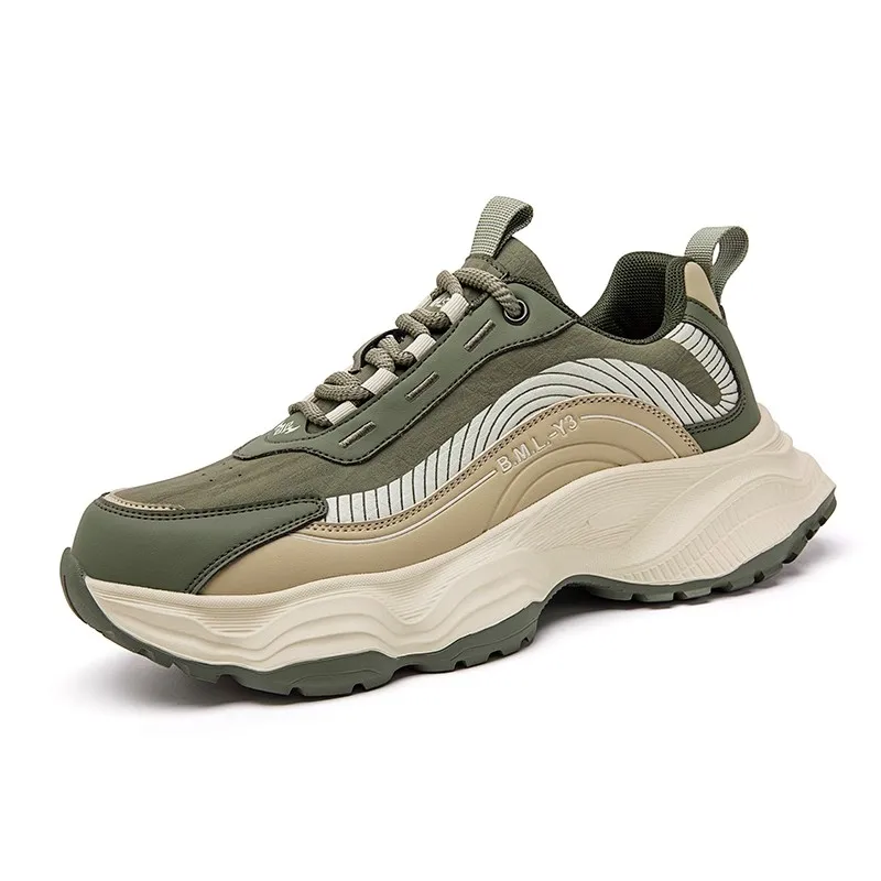 Unisex Trail Running Shoes Comfortable Chunky-Soled Sports Casual Footwear Fitness Outdoor Shoes Casual Walking Footwear
