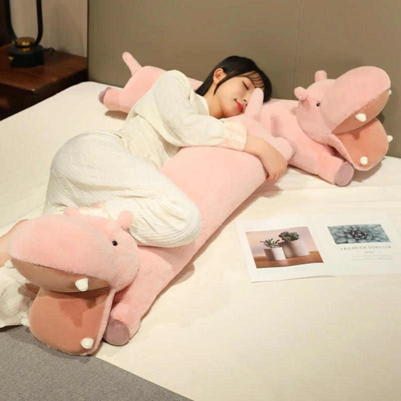 

Новая гигантская мягкая плюшевая игрушка бегемота, мягкие игрушки в виде животных, мягкая плюшевая игрушка бегемота в реальном времени, подарок на день рождения 100 см