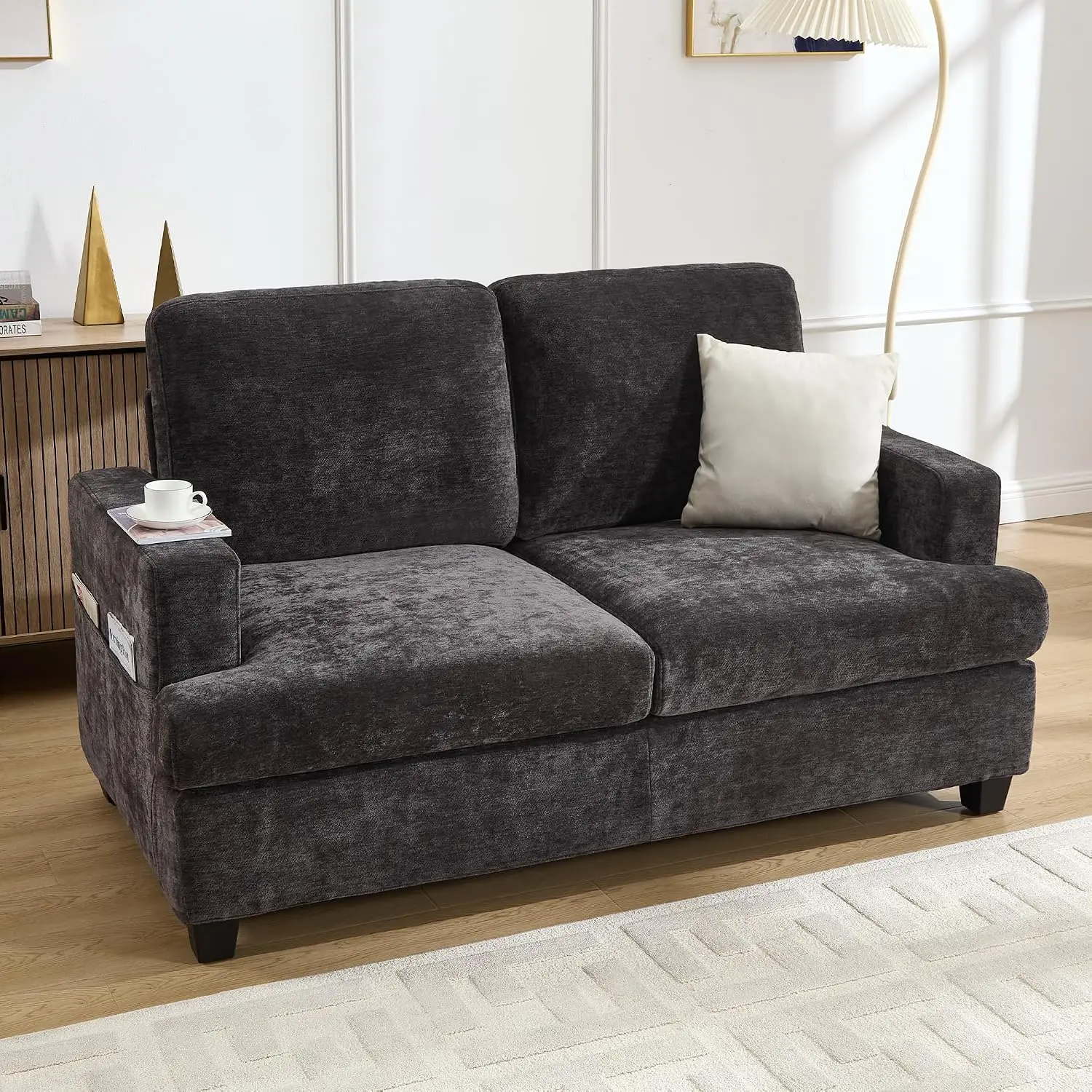 Chenille Loveseat 60