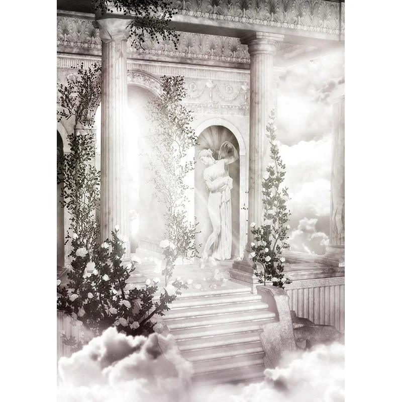 SHENGYONGBAO Art Fabric Dream Forest Castle Fairy Tale Children Photography Backdrops Prop Photo Background  2158 TTW-03