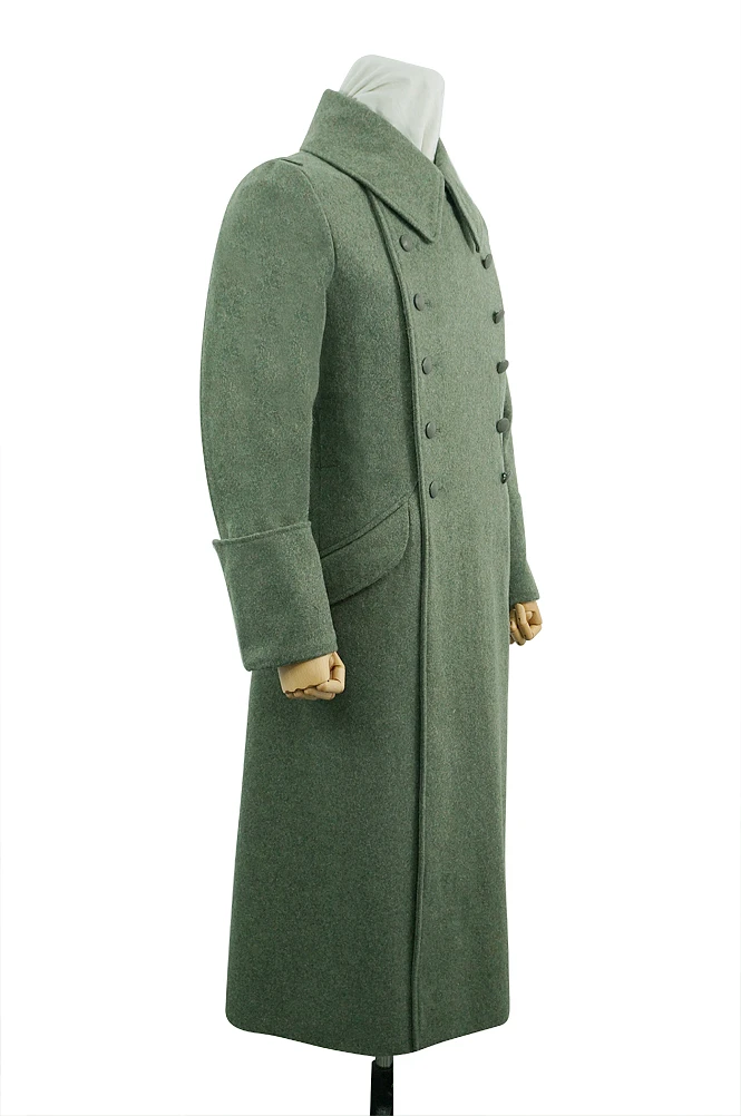 GUGA-005สงครามโลกครั้งที่สองเยอรมัน M42 Heer EM Fieldgrey ขนสัตว์ Greatcoat