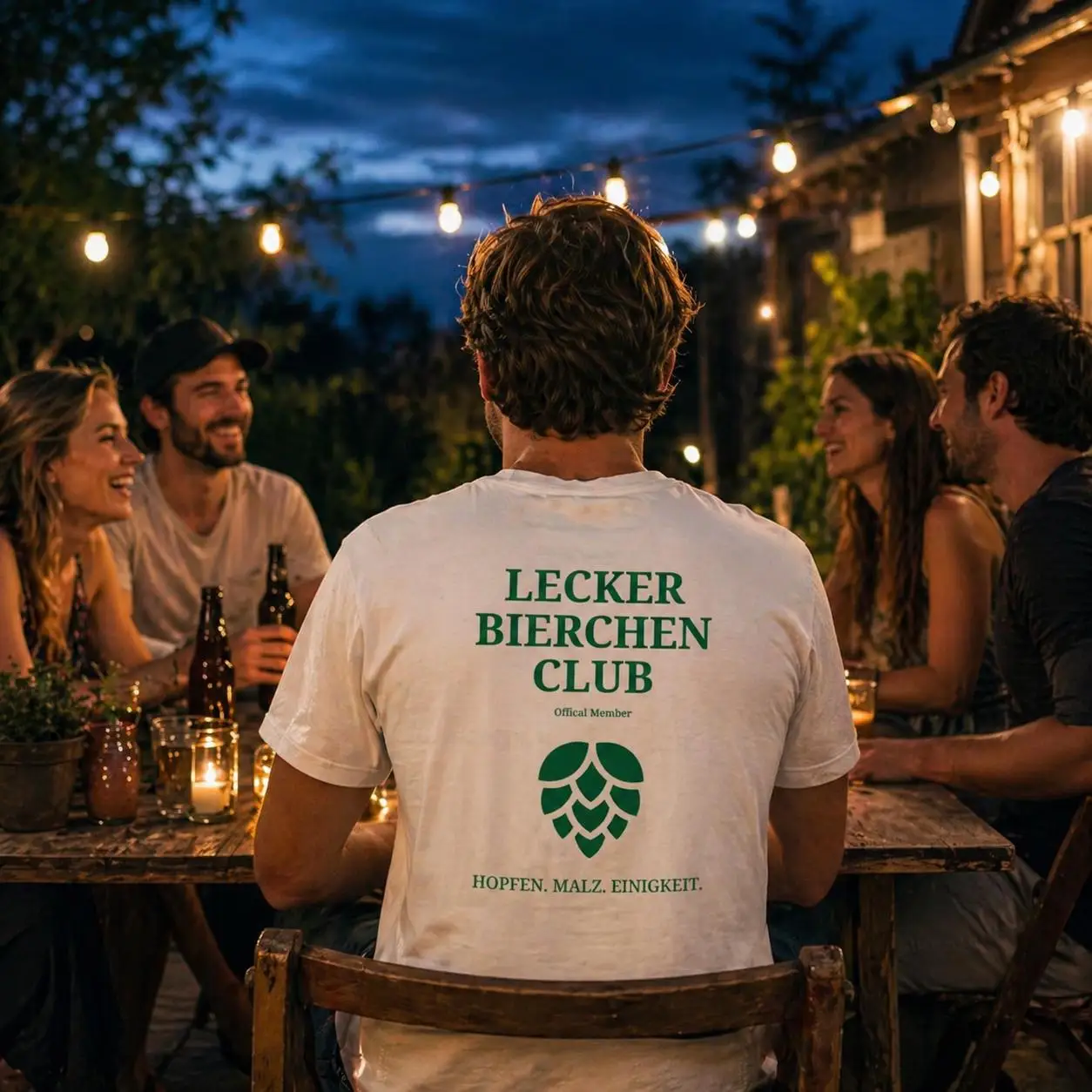 Lecker Bierchen Club Shirt – Funny Beer T-Shirt for Men | Oktoberfest Shirt | Gift for Beer Lovers | Funny Beer Tee High-Quality
