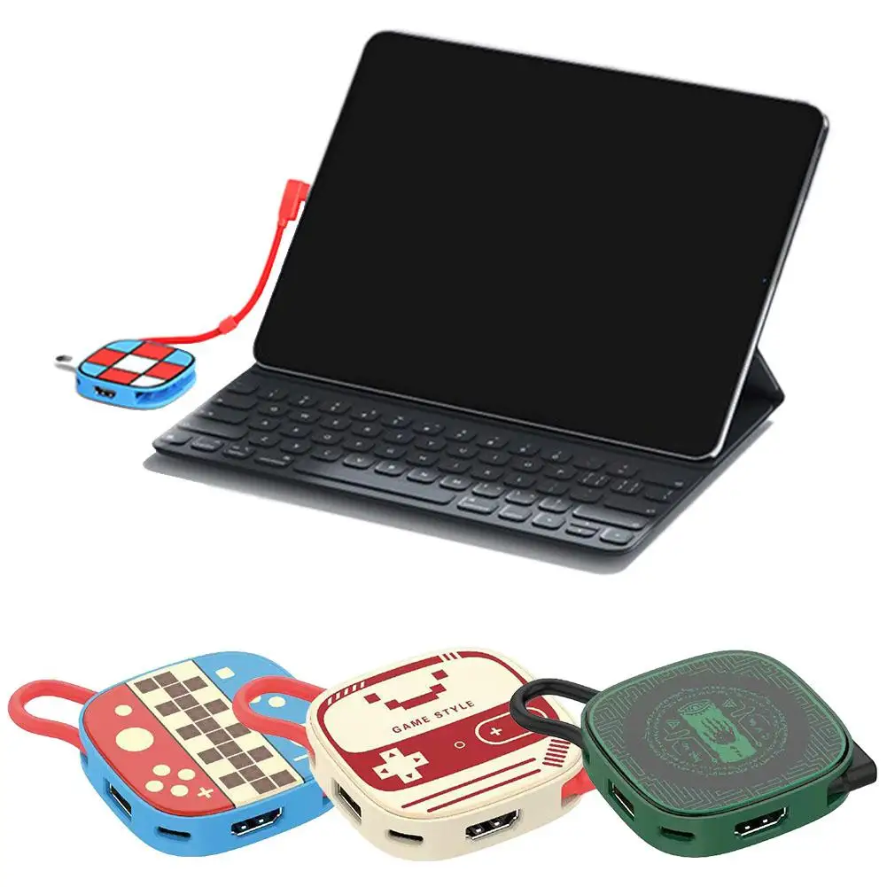 محطة إرساء من النوع C من الجيل الثاني 3 في 1 لـ Switch2 4k 60 هرتز USB3.0 5Gbps PD-100W طاقة لعبة صب شاشة وحدة التحكم في الألعاب #3