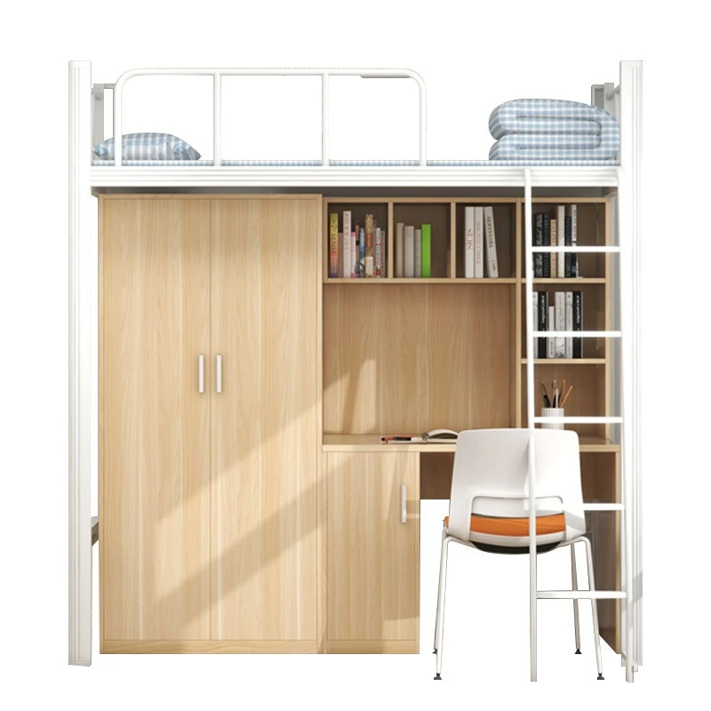 

Apartment Bed Bunk Single Double Bed One-piece Combination Student Dormitory Bed