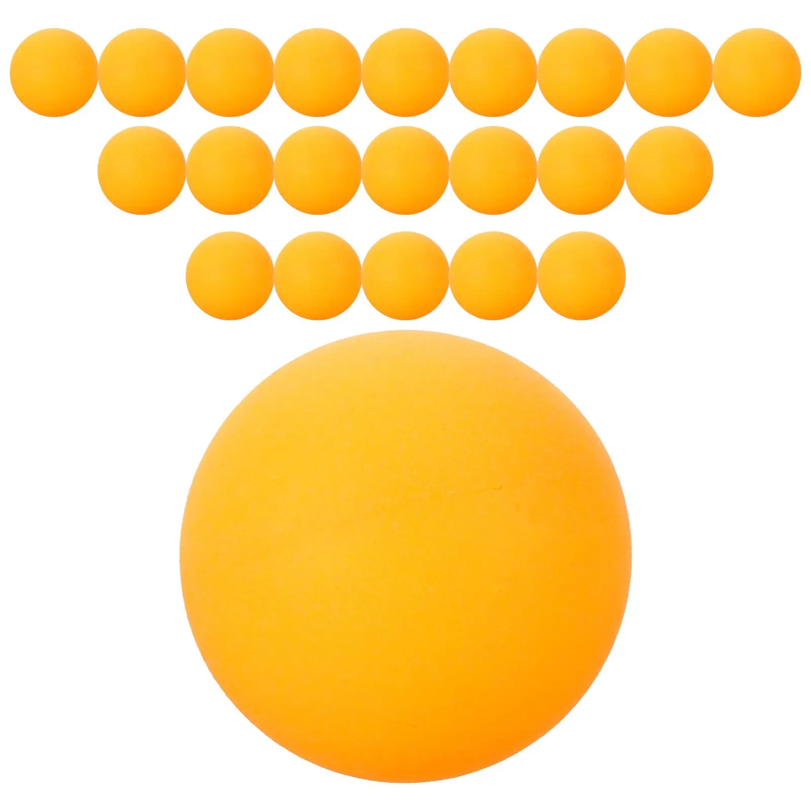 

60pcs Yellow Table Tennis Balls for Training Practice Reusable Plastic Round Pong Balls Suitable Beginners Party Stadiums