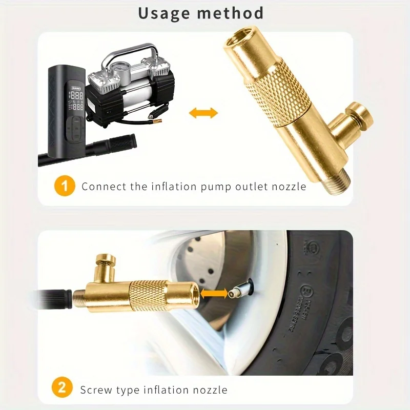インフォーマルスレッドコンバーター、熱機能、エアポンプアクセサリー、延長インフレーター、車、自転車