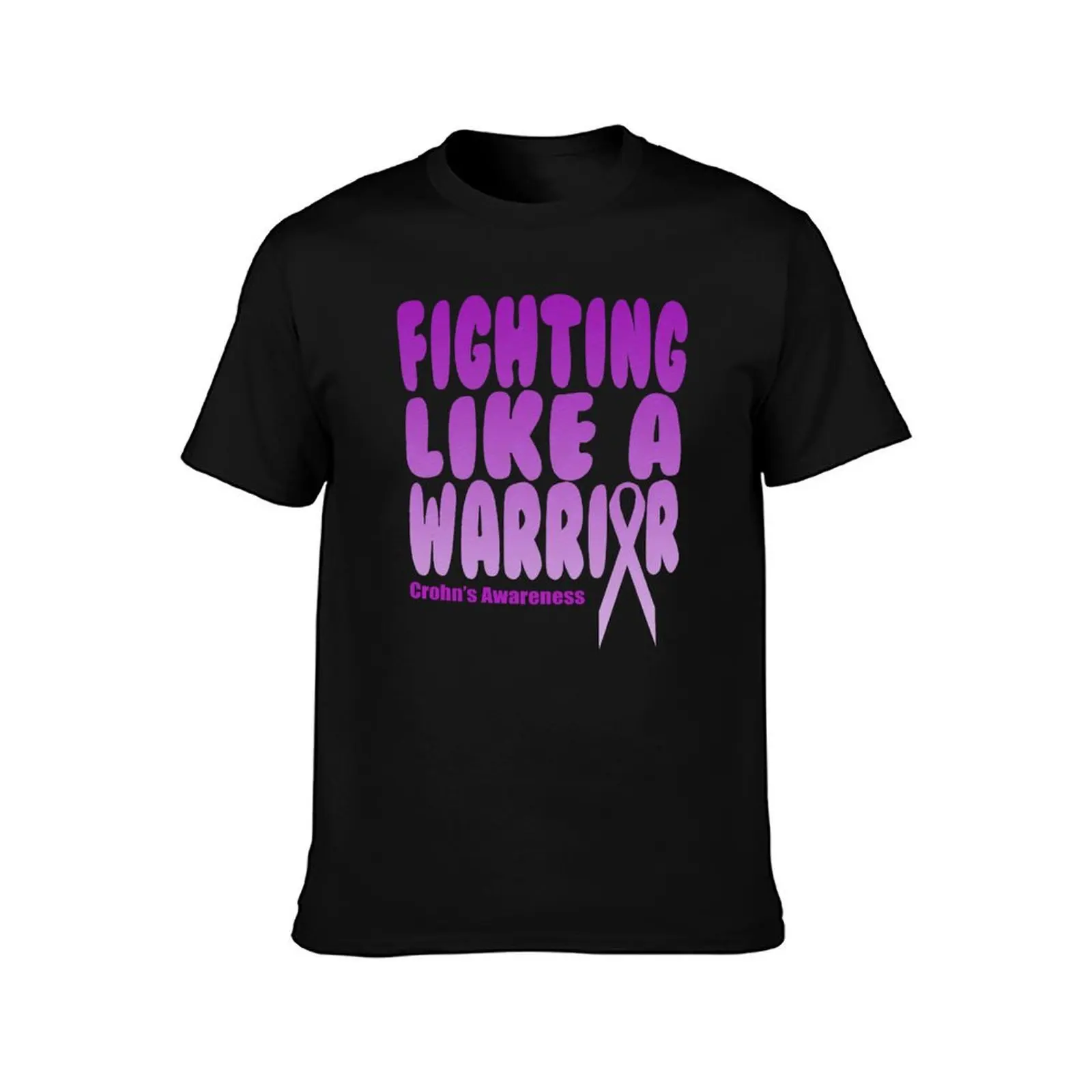 Fighting Like a Warrior. Crohn's Awareness Quote T-Shirt customs design your own new edition shirts men