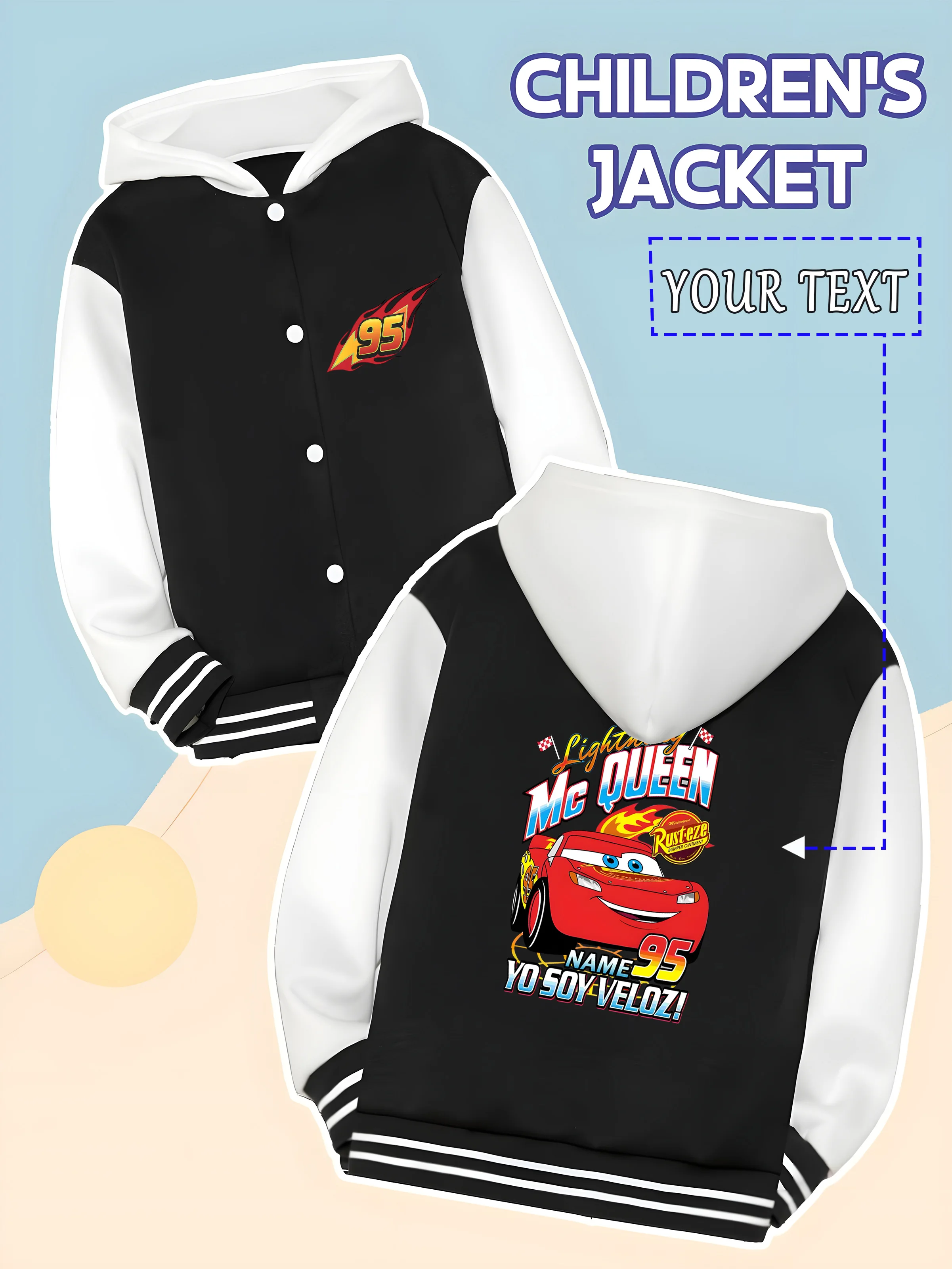 

MINISO Disney's Toy Story Woody boys' baseball jacket features a fun and unique western cowboy Woody pattern. This simple and el