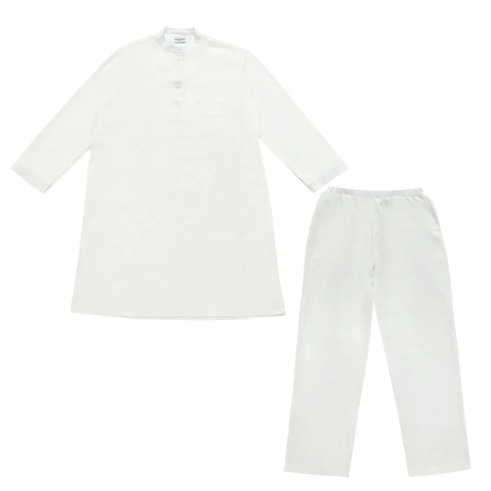 Арабский Саудовский Мужской Джубба Тобе Тобб Кафтан Дубай Ислам Мусульманский Халат Топы Брюки Комплект Абая Платье Джеллаба Платье Даффа Дашида