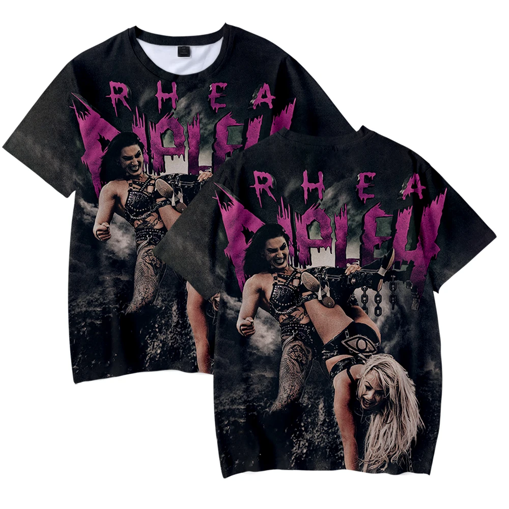 

Rhea Ripley Merch T-shirt Merch Men Short Sleeve Women Funny Tee Unisex Harajuku Tops
