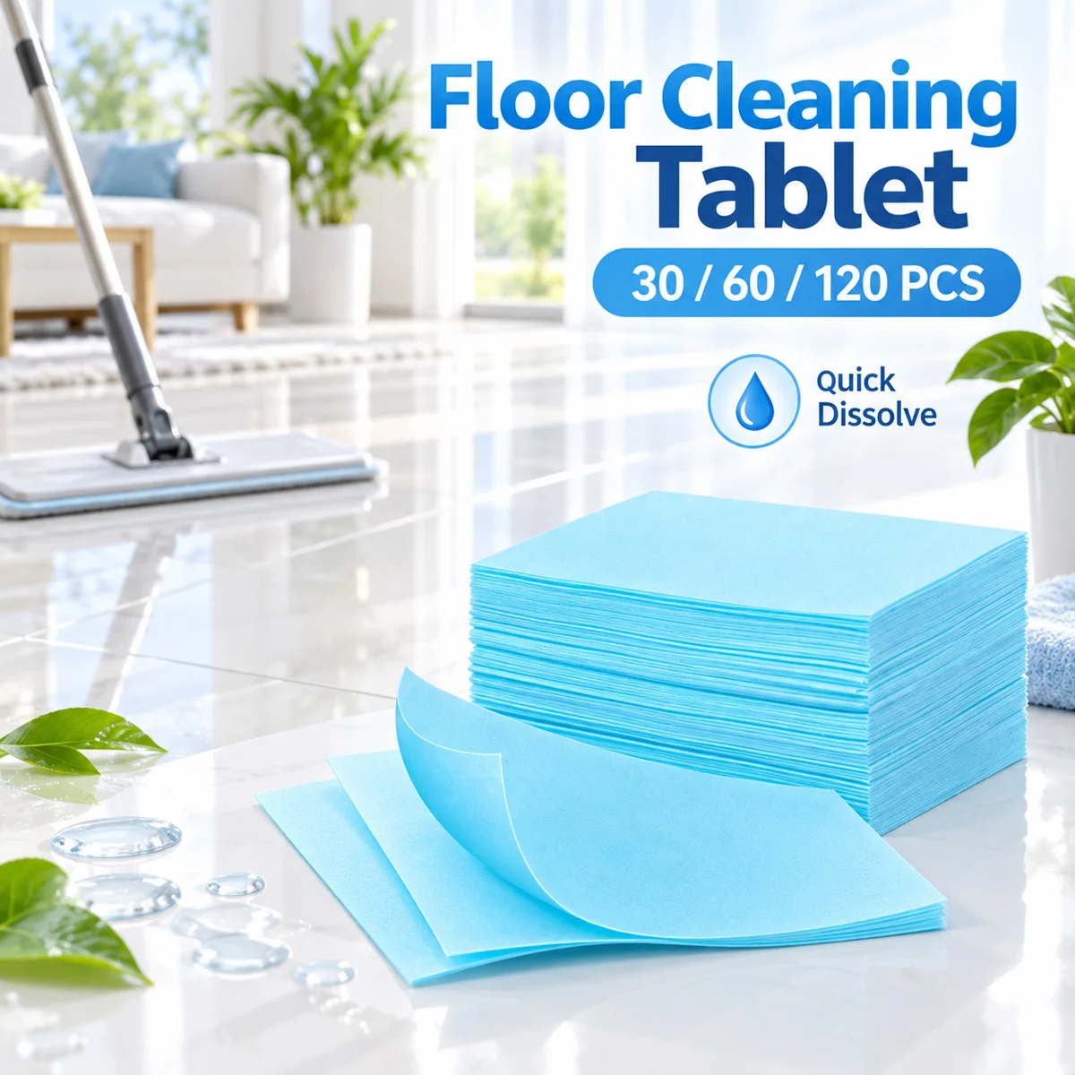 Aliexpress 30/60/120PCS Floor Cleaning Tablet Dissolvable Mopping Cleaner For Wood Tile Floor Kitchen Bathroom Household Floor Care Supplie - Aliexpress Deal