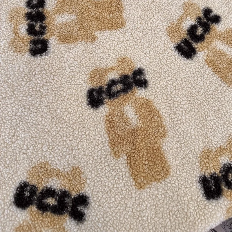

Winter thick plush cartoon bear fabric - coat - scarf - carpet - sofa cover - pajama set DIY fabric