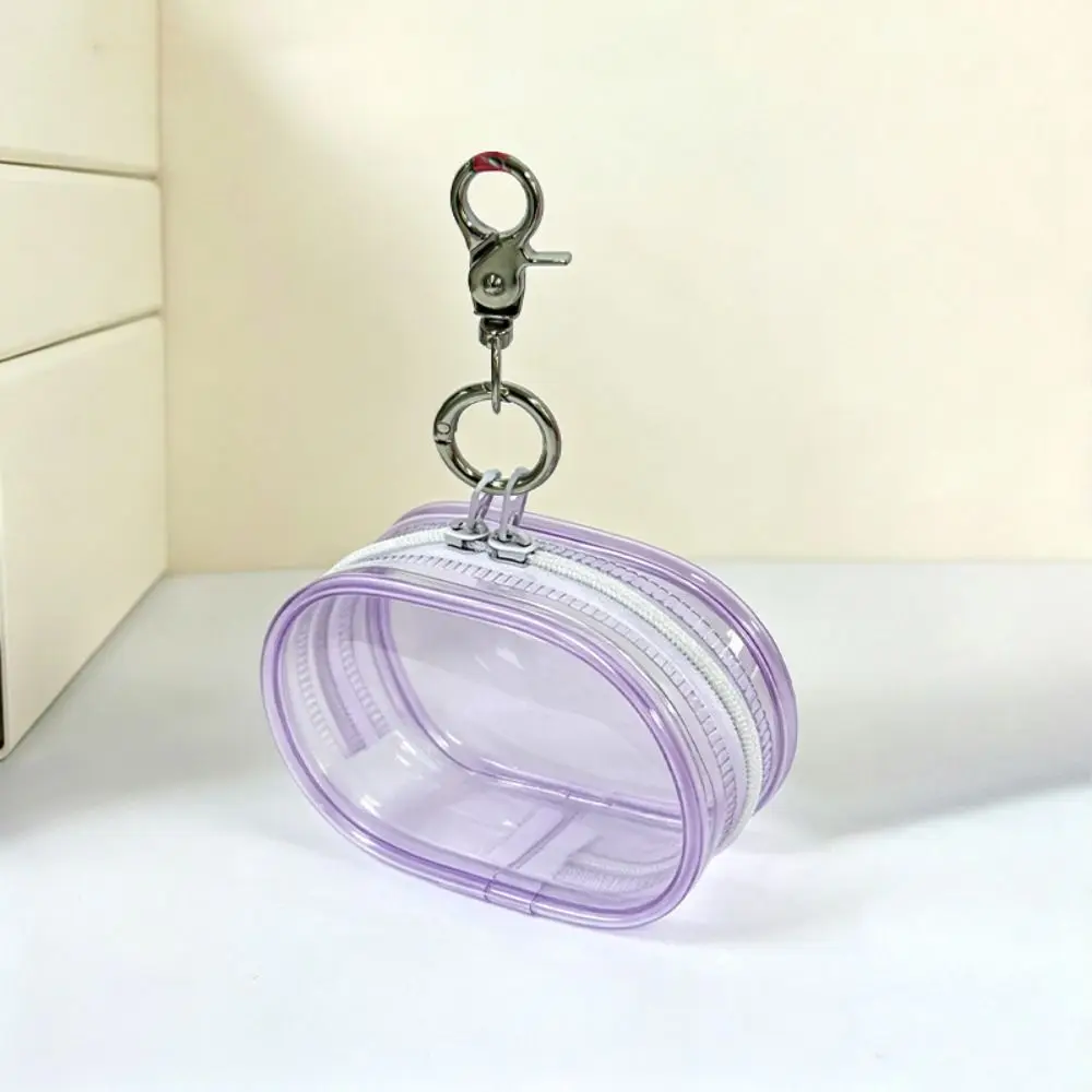 Stylish PVC Pet Food Pouch Zipper Closure Hanging Loop Kibble Storage Pouch Clamshell Opening Transparent Portable Feeding Bag