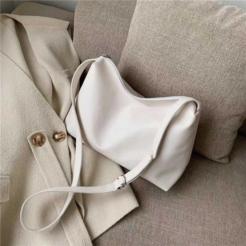 

2022 Women One-shoulder Messenger Bag Ladies Daily Casual Tote Soft PU Leather Female Big Shoulder Bags Fashion Purse Handbags