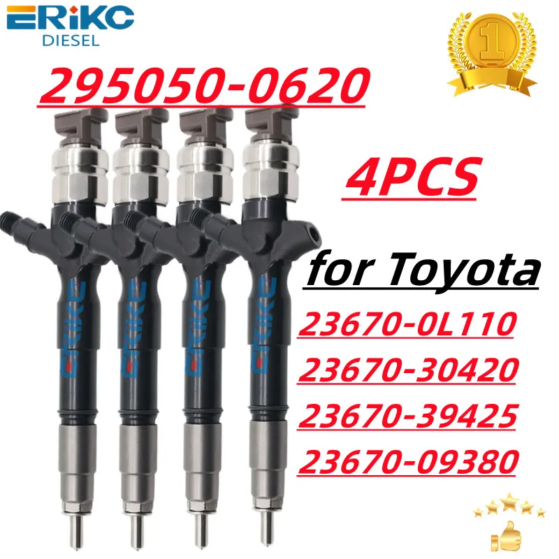 

23670-0L110, 23670-30420 Genuine Diesel Common Rail Injector Assy 295050-0620 295050-0621 for Toyota 1kd 2kd Injector