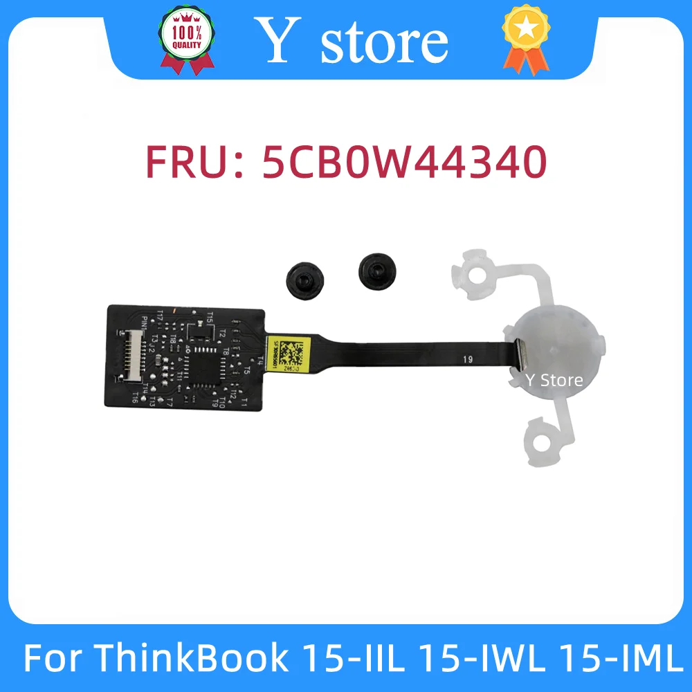 Y store-placa de leitor de impressão digital original + cabo, para lenovo thinkbook 15-il 15-IWL 15-IML, 5cb0w44340, rápido grátis