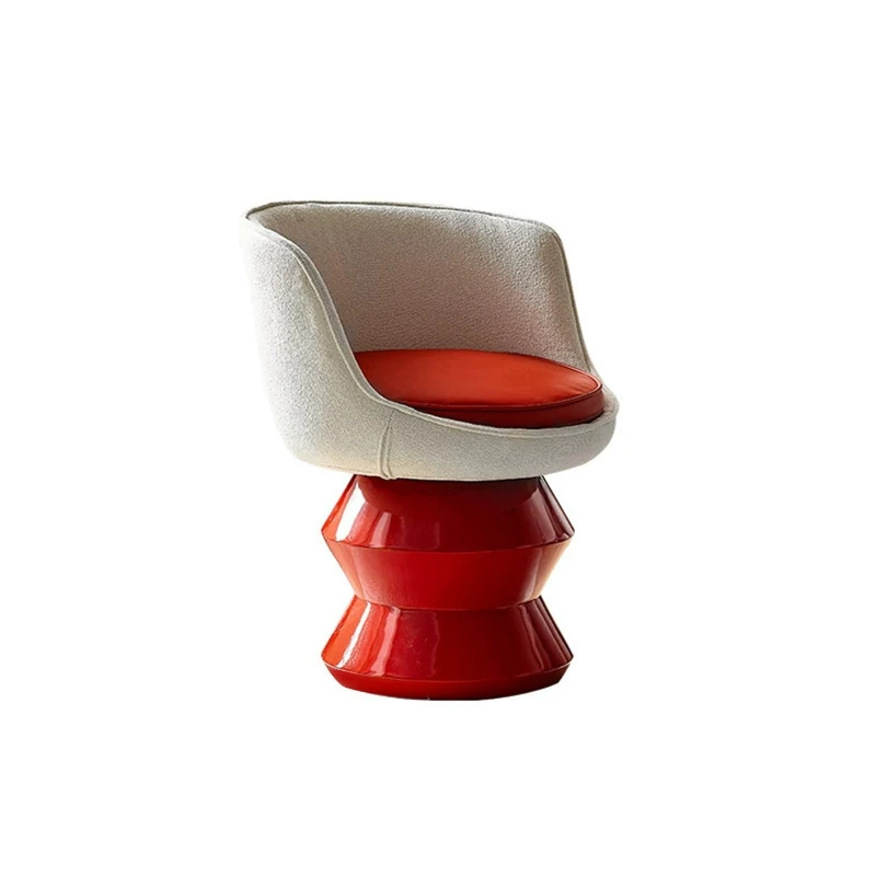Light luxury leisure designer single chair Internet celebrity rotatable fiberglass living room creative sofa chair doll chair