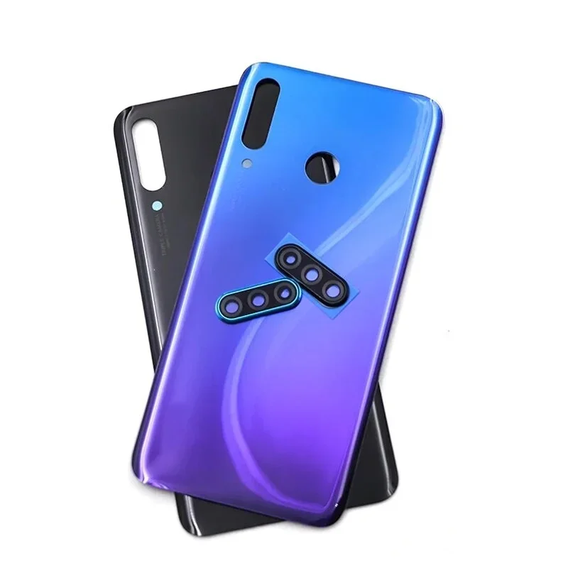 กระจกหลังสำหรับ Huawei P30 Lite MAR-L01A L21A LX1A ฝาครอบแบตเตอรี่ด้านหลังเคสตัวเครื่องสำหรับ Huawei Nova 4E ฝาครอบแบตเตอรี่