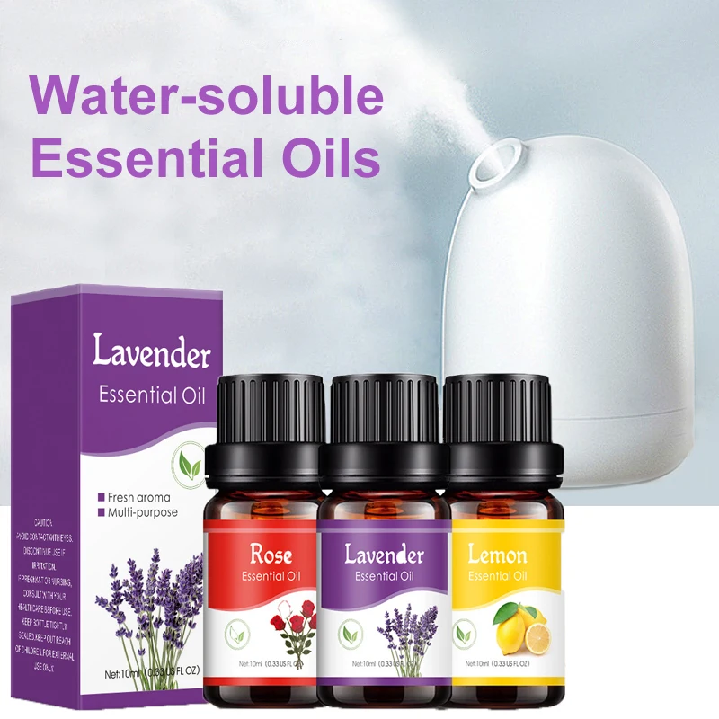 Aceite esencial de aromaterapia Soluble en agua, líquido para humidificador, difusor de Aroma, ambientador automático, aceites aromáticos de plantas, Perfume
