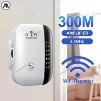 300Mbps WiFi Range Extender - 2.4GHz Wireless Repeater, Signal Booster with Ethernet Port for PC/Router  Key Features: