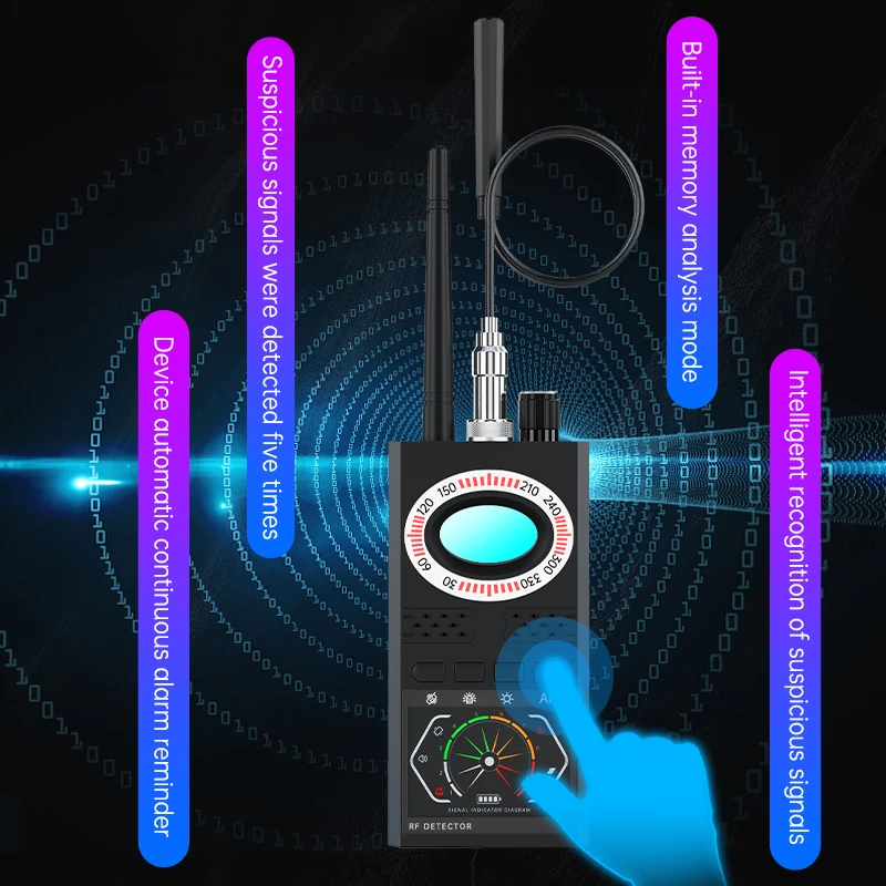 Hidden Spy Camera Detector K68s GPS Detector Finder Anti Spy Gadgets Bluetooth Wireless Signal Bug Detector Finder Scanner