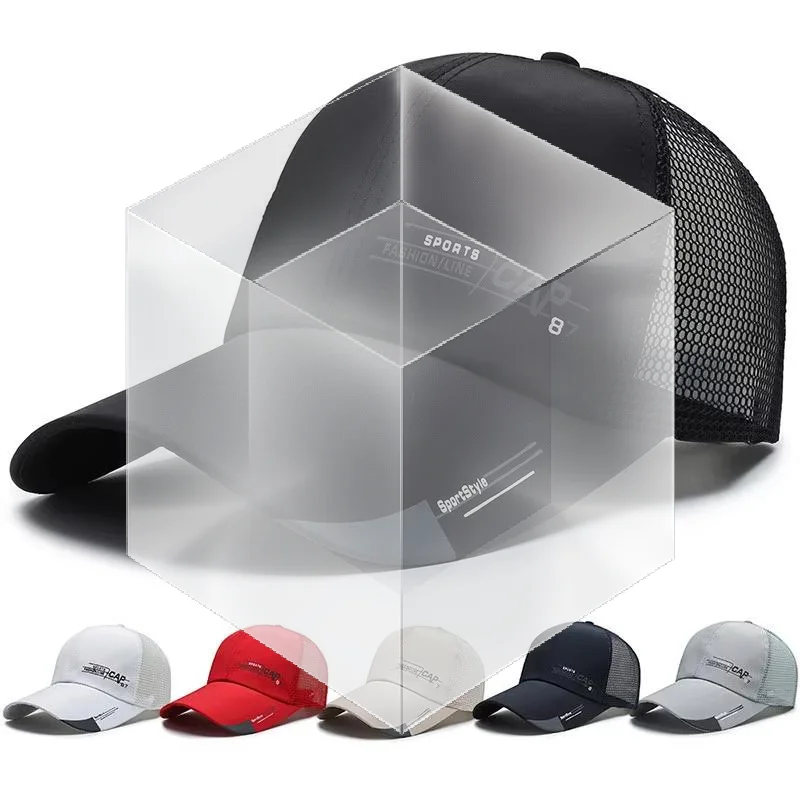 Quick Dry Korean Mens Fisherman Hat Lightweight Breathable Mesh for Summer