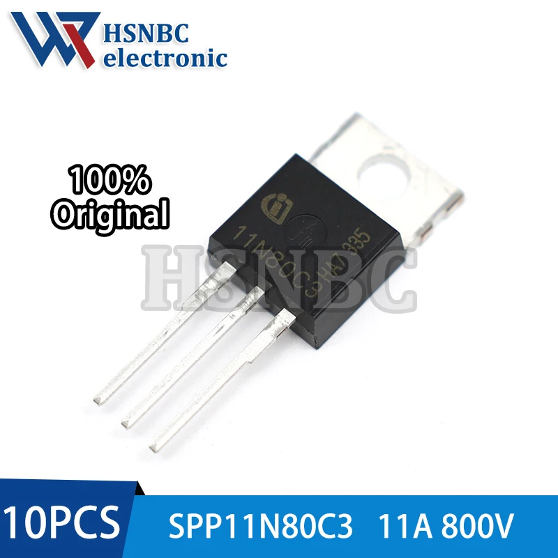 

10PCS SPP11N80C3 11N80C3 SPP11N80C3XKSA1 TO-220 11A 800V N-channel Power MOSFET Transistor 100% New Original