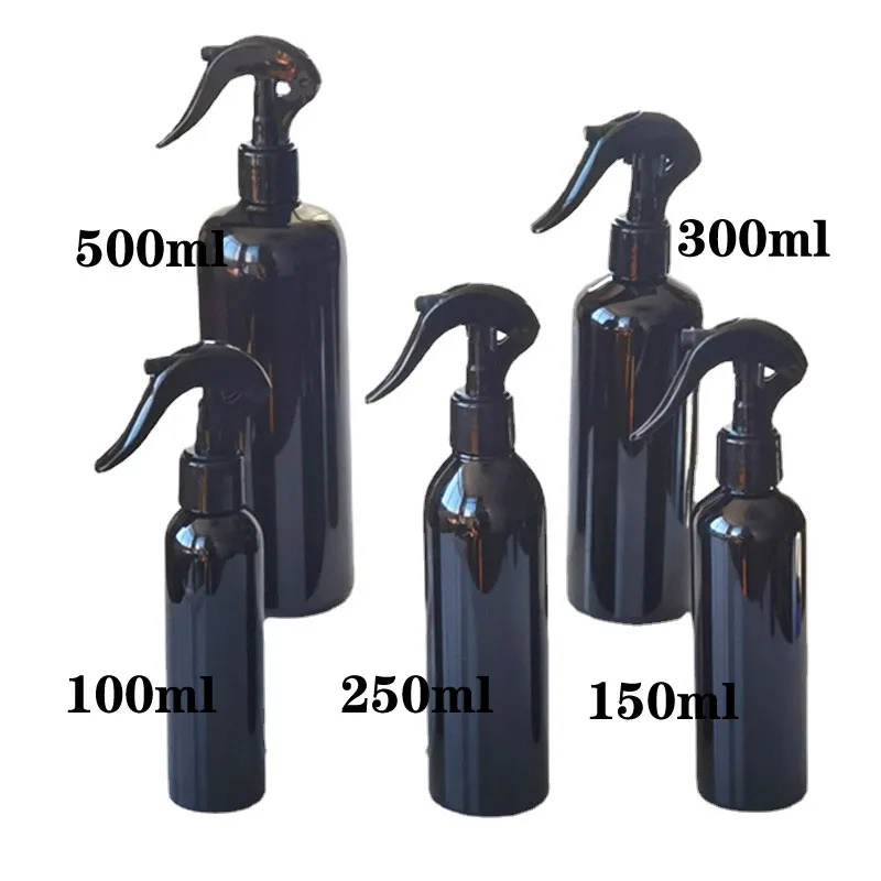 10 pcs Black Spray Bottle With Trigger Sprayer 100ml 150ml 250ml 300ml 500ml