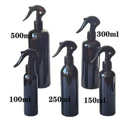 Flacone Spray nero da 10 pezzi con spruzzatore a grilletto 100ml 150ml 250ml 300ml 500ml