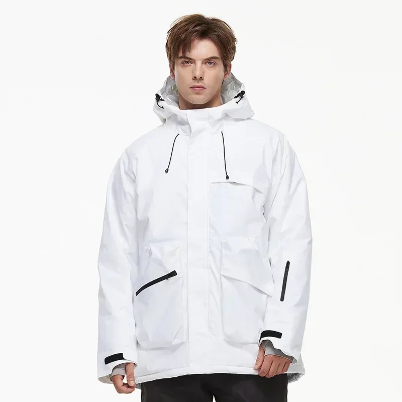 Nieuwe winddichte waterdichte dames heren ski-jassen warme ski-hoodie jas winter snowboardkleding sport outdoor sneeuw thermische trainingspakken