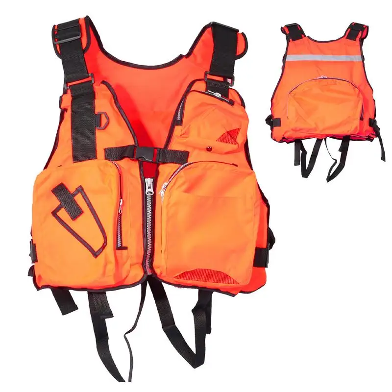 Swim Vest Adult Life Vest Floatation Devices Fishing Life Vest With Reflective Strips Kayak Life Vest Fishing Floatation Jacket